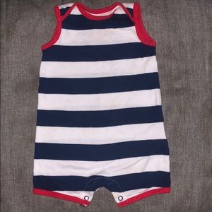Unisex striped jumper for babies